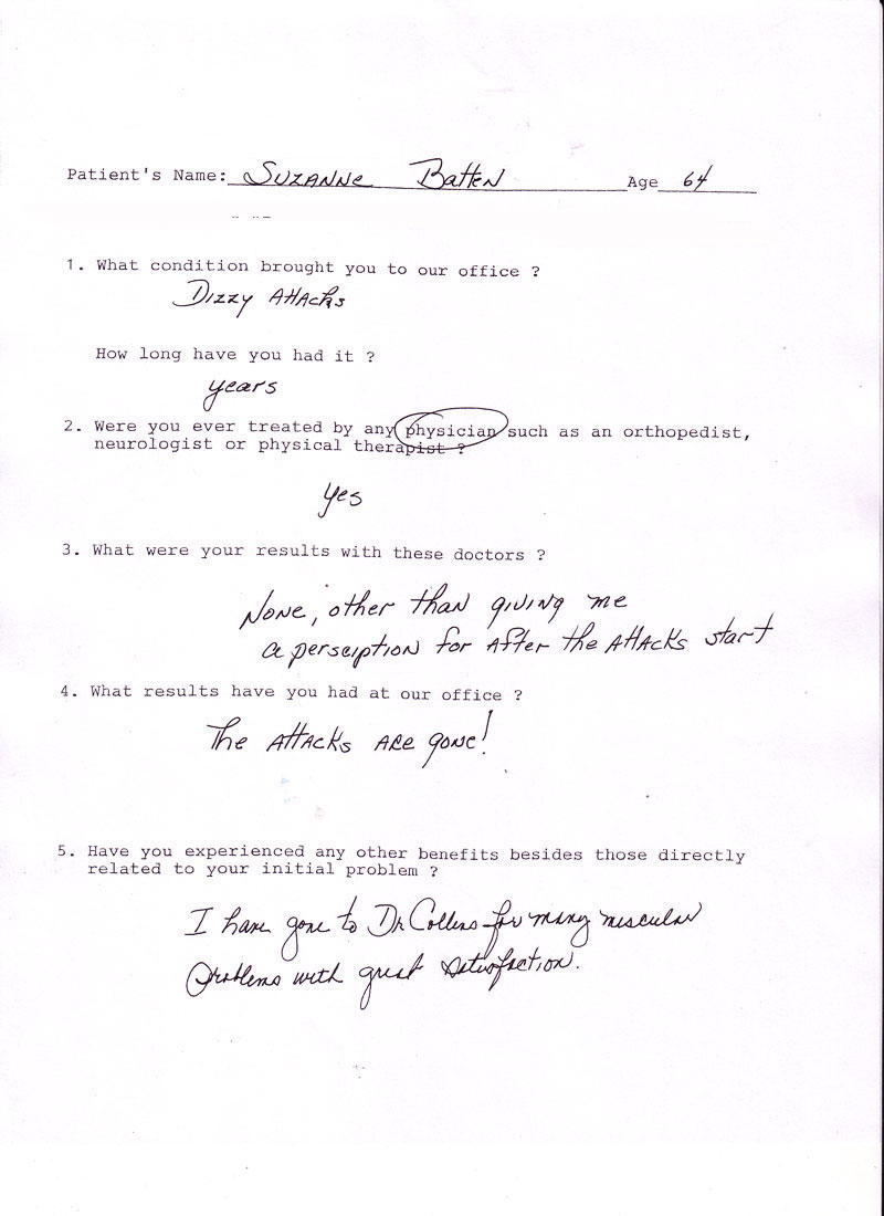 Dizziness Patient Testimonial